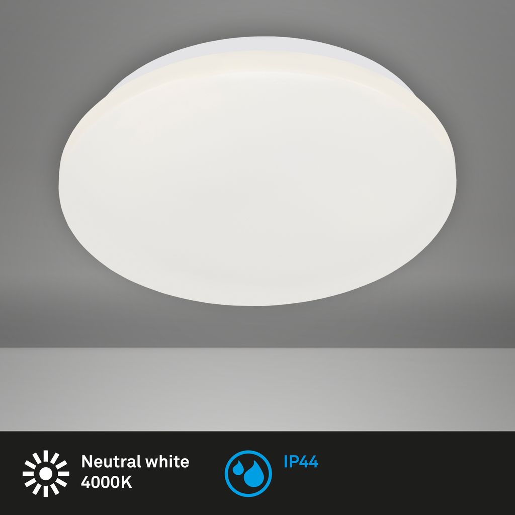LED Deckenleuchte, Ø 28,8 cm, 12 W, Weiß